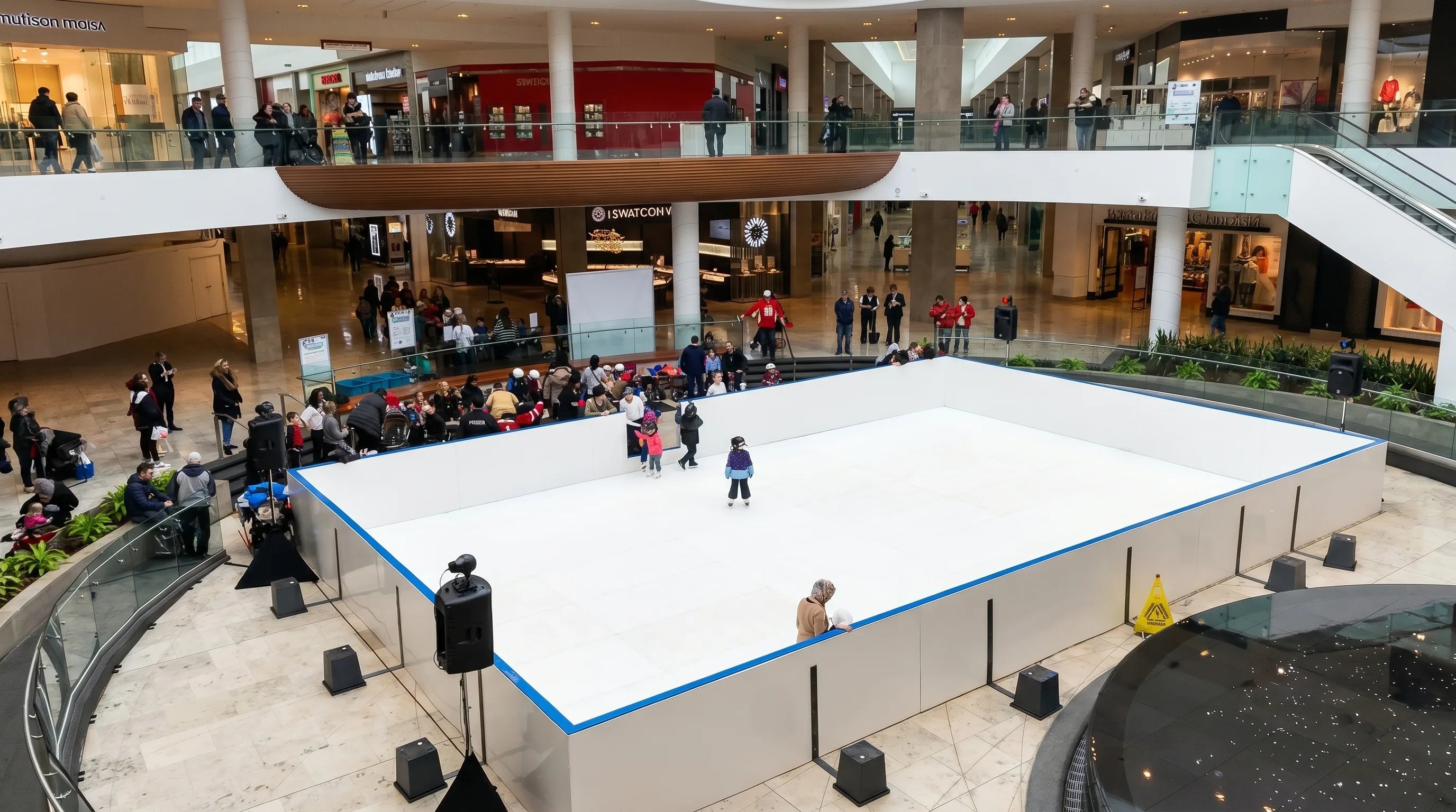 Synthetic Mall Rink