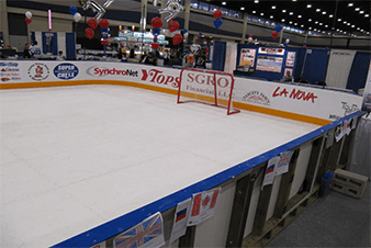 Custom rink branding